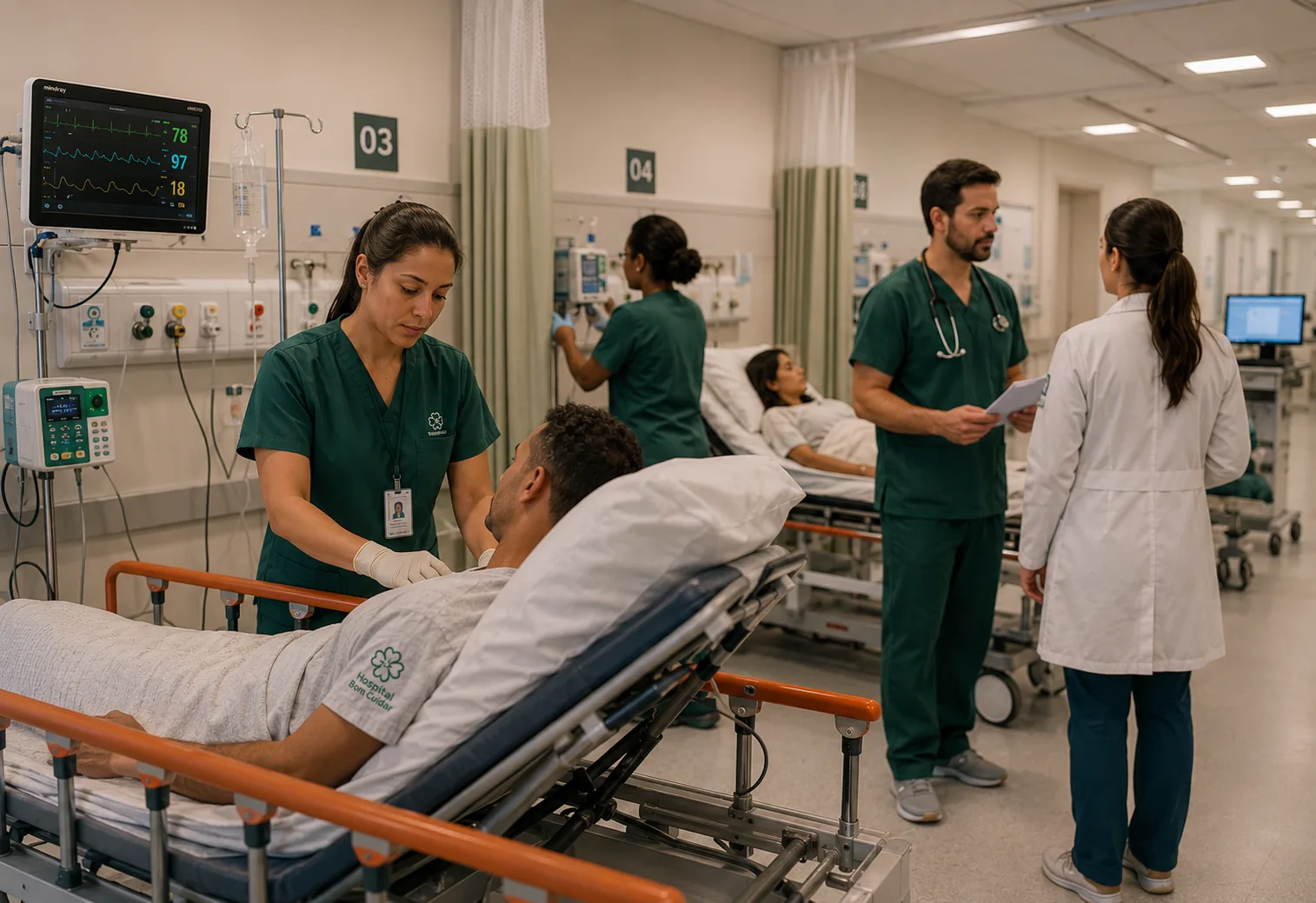 Profissionais de saúde em gestão clínica